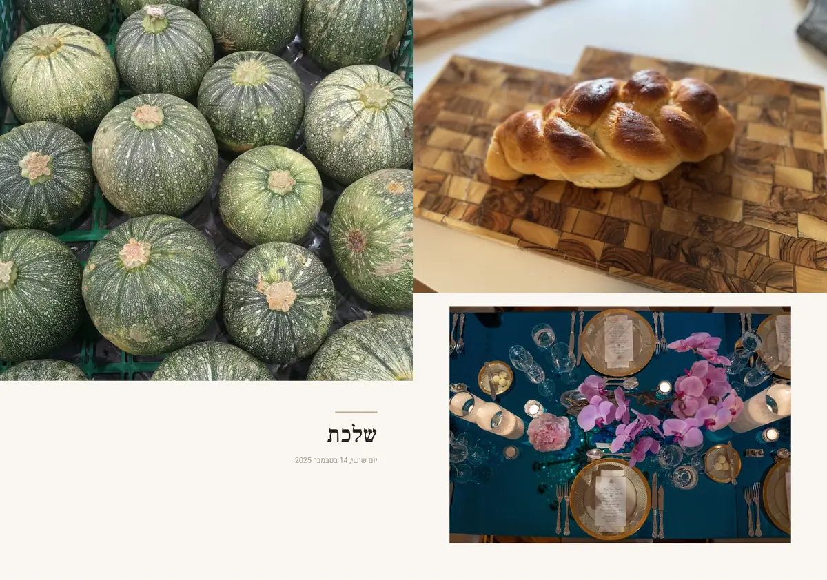 כפולת עמודים מאלבום לדוגמה: רגעים מאוקטובר / שלכת